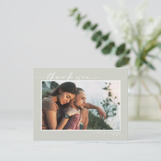 抽象芸術絵を描ストロ結婚ークの感謝ID886 サンキューカード (スタンド正面)