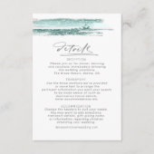 抽象芸術絵を描ストロ結婚ークの詳細ティール(緑がかった色)ID886 エンクロージャーカード (正面)