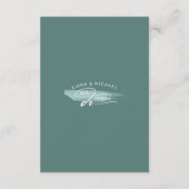 抽象芸術絵を描ストロ結婚ークの詳細ティール(緑がかった色)ID886 エンクロージャーカード (裏面)