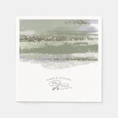 抽象芸術絵を描ストロ結婚ークのID886 スタンダードカクテルナプキン (正面)