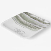 抽象芸術絵を描ストロ結婚ークのID886 ペーパープレート (傾斜あり)