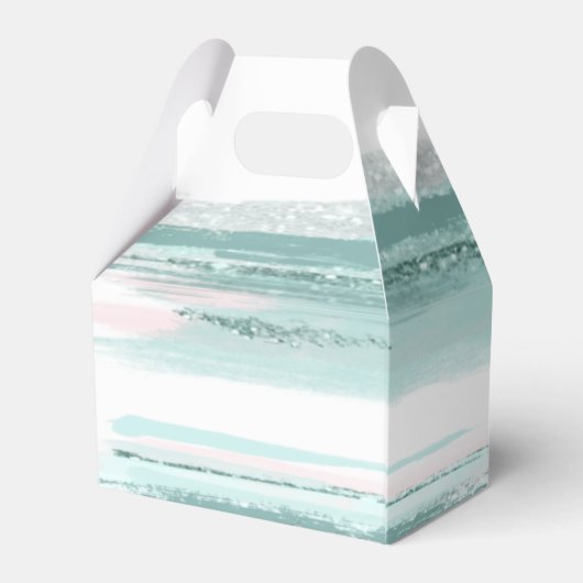 抽象芸術絵を描ストロ結婚ークのV2感謝していティール（緑がかった色）ID886 フェイバーボックス (裏面サイド)