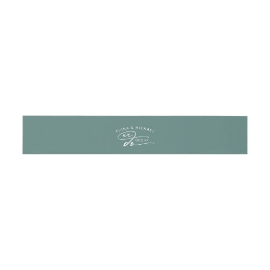 抽象芸術絵を描ストロ結婚ークWe doティール（緑がかった色）D886 招待状ベリーバンド (フラット)