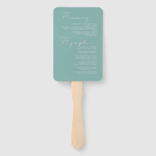 抽象芸術絵を描ストロ結婚ークWe Doティール(緑がかった色)ID886 ハンドファン (裏面)