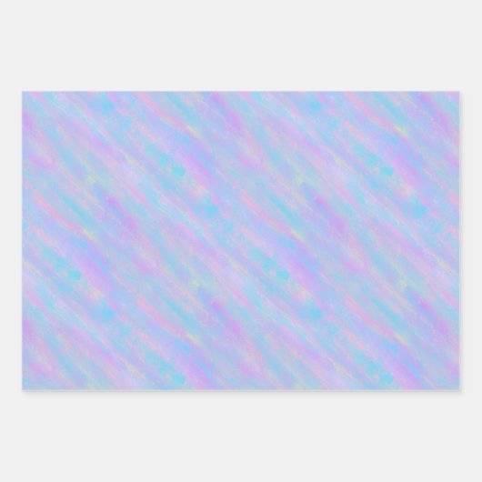 抽象芸術絵を描スロークマーメイドカラー ラッピングペーパーシート (正面3)