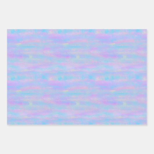 抽象芸術絵を描スロークマーメイドカラー ラッピングペーパーシート (正面2)