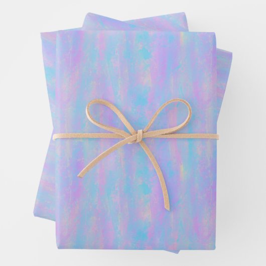 抽象芸術絵を描スロークマーメイドカラー ラッピングペーパーシート (インサイチュ)