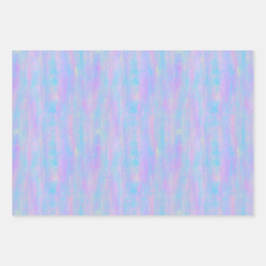 抽象芸術絵を描スロークマーメイドカラー ラッピングペーパーシート (正面)