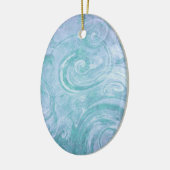 抽象芸術絵を描スワーズ セラミックオーナメント (左)
