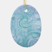 抽象芸術絵を描スワーズ セラミックオーナメント (裏面)