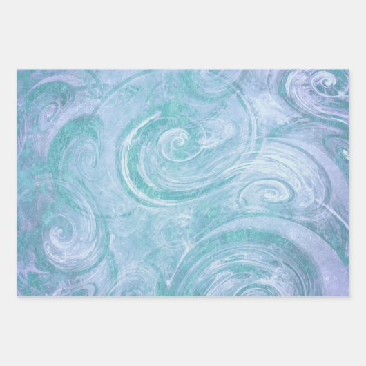 抽象芸術絵を描スワーズ ラッピングペーパーシート (正面2)