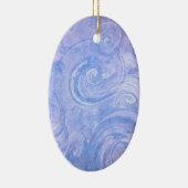 抽象芸術絵を描スワールセラミックスオーナメント セラミックオーナメント (右)