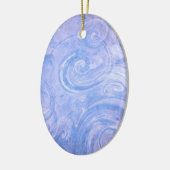 抽象芸術絵を描スワールセラミックスオーナメント セラミックオーナメント (左)