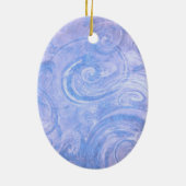 抽象芸術絵を描スワールセラミックスオーナメント セラミックオーナメント (裏面)