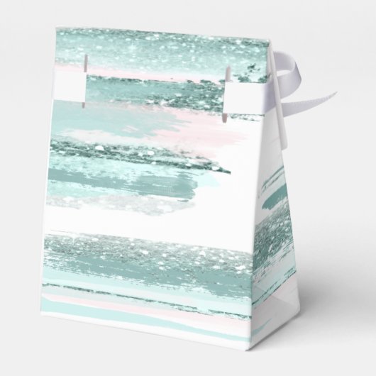 抽象芸術絵を描ス結婚ロークありがとうティール(緑がかった色)ID886 フェイバーボックス (裏面サイド)