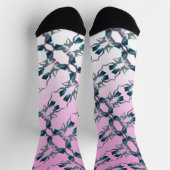 抽象芸術絵を描ズオンクルーソックス ソックス (上部)