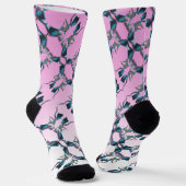 抽象芸術絵を描ズオンクルーソックス ソックス (傾斜あり)