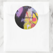 抽象芸術絵を描ズバイジェフ・ハンカマーアルチュンハウスアート ラウンドシール (バッグ)