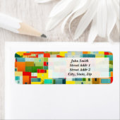 抽象芸術絵を描ズモダンヒルサイドハウス ラベル (インサイチュ)