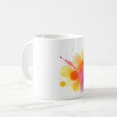 抽象芸術絵を描セラミックスマグ芸術的 – およびVi コーヒーマグカップ (正面左)