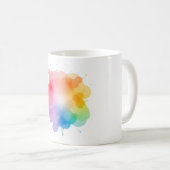 抽象芸術絵を描セラミックスマグ芸術的 – およびVi コーヒーマグカップ (正面右)