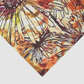 抽象芸術絵を描ダブヒマワリ模様 薄葉紙 (詳細)