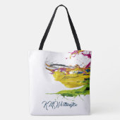 抽象芸術絵を描トート2背面 トートバッグ (裏面)