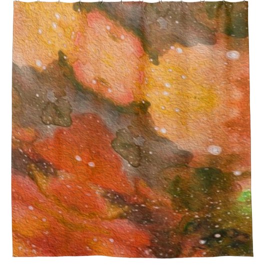 抽象芸術絵を描ハンド水彩ナイス背景 シャワーカーテン (正面)