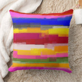 抽象芸術絵を描パステルストライプ#2 クッション (ブランケット)