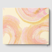 抽象芸術絵を描ピーチカスタムウールフォト結婚ズ ゲストブック (裏面)