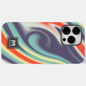 抽象芸術絵を描フローパステルカラーカスタムズモノグラム Case-Mate iPhoneケース (裏面 (横))