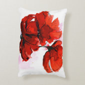 抽象芸術絵を描フローラ背景2 アクセントクッション (裏面(縦))