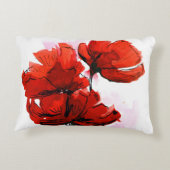 抽象芸術絵を描フローラ背景2 アクセントクッション (裏面)