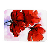 抽象芸術絵を描フローラ背景2 マグネット (横)