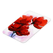 抽象芸術絵を描フローラ背景2 マグネット (左側)