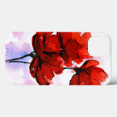 抽象芸術絵を描フローラ背景2 Case-Mate iPhoneケース (裏面 (横))