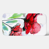 抽象芸術絵を描フローラ背景 Case-Mate iPhoneケース (裏面 (横))