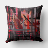 抽象芸術絵を描ブラシの線#12 クッション (裏面)