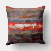 抽象芸術絵を描ブラシの線#15 クッション (裏面)