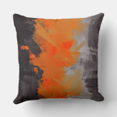 抽象芸術絵を描ブラシの線#27 クッション (裏面)