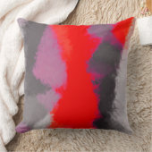 抽象芸術絵を描ブラシの線#28 クッション (ブランケット)