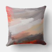 抽象芸術絵を描ブラシの線#29 クッション (裏面)