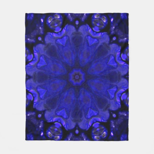 抽象芸術絵を描ブラシインクの分解拡散スムーズコン フリースブランケット (正面)