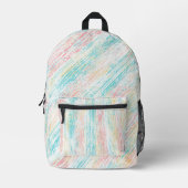 抽象芸術絵を描ブラシ数々のストローク色 プリントバックパック (正面)