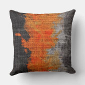 抽象芸術絵を描ブラシ素朴ラップ#18 クッション (裏面)