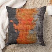 抽象芸術絵を描ブラシ素朴ラップ#18 クッション (ブランケット)