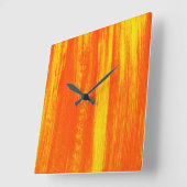 抽象芸術絵を描ブラシ線 スクエア壁時計 (傾斜)