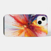 抽象芸術絵を描ブラスト iPhoneケース (裏面横)