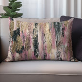 抽象芸術絵を描モダンブラシストロークトレンディー ランバークッション