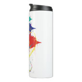 抽象芸術絵を描モダン（ばちゃばちゃ）跳ねるアカッコいいート.ai タンブラー (回転右)